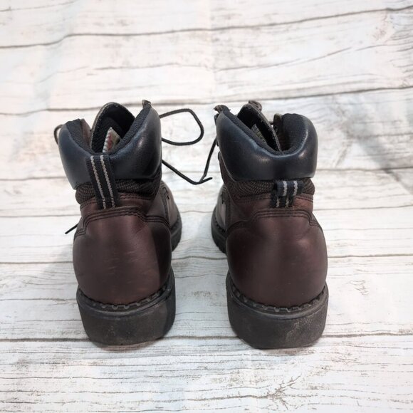 Red Wing 3526 Steel Toe Leather Work Boots Brown EH Slip-Resistant – Men’s 9.5 - Picture 5 of 11